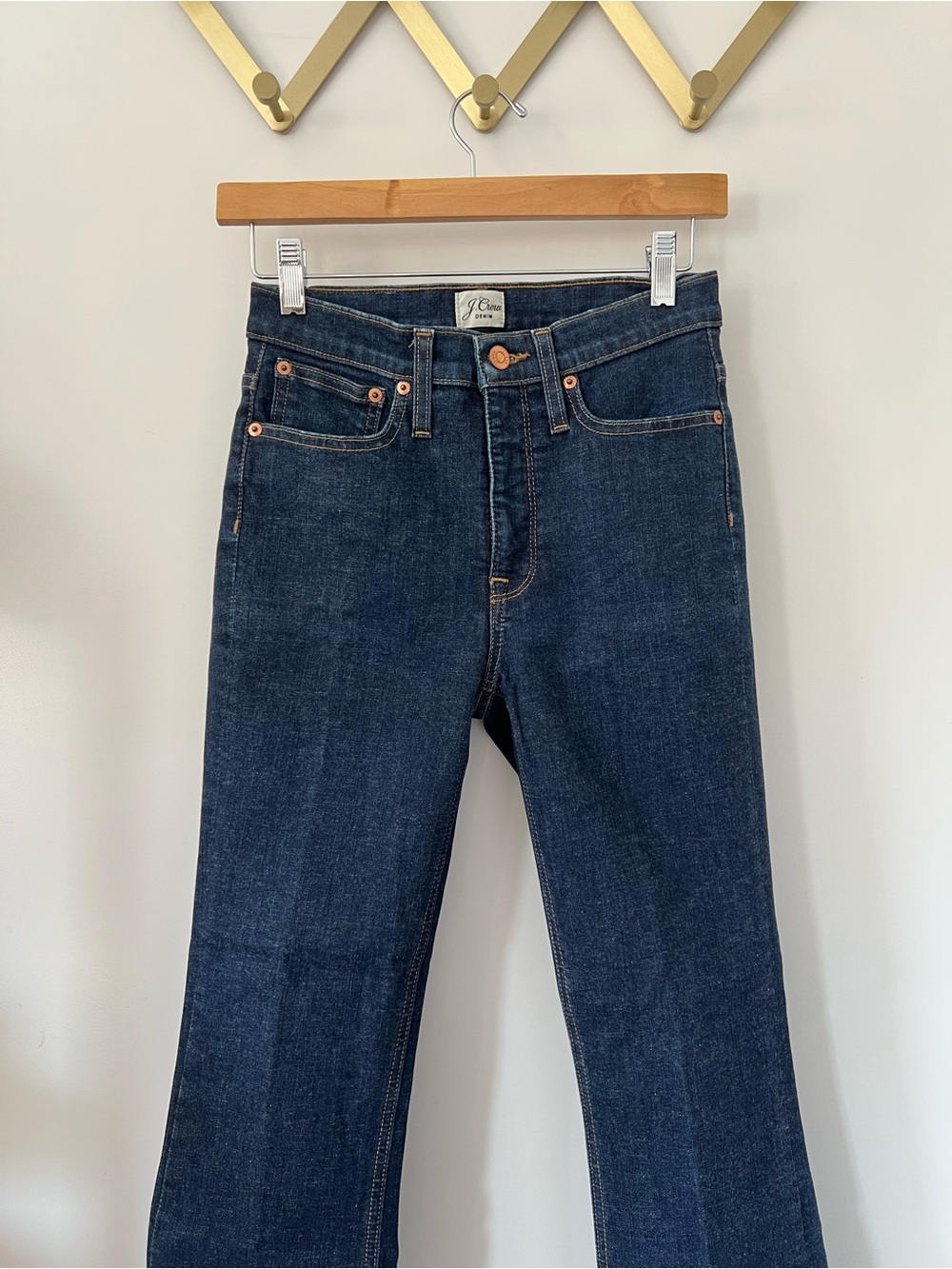 J. Crew Demi Boot Crop Dark Wash Jeans